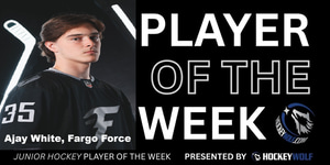 USHL Goaltender Named HockeyWolf Player of the Week Article Photo