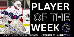 NA3HL's Kaden Rhyder Named HockeyWolf Player of the Week Article Photo