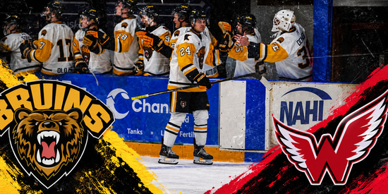 Bruins Split Weekend Series With Wings Article Photo
